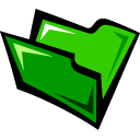 Folder, lime Black icon