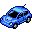 Blue, beetle Black icon