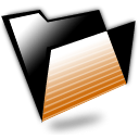 Orange Black icon