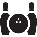 sports, Bowling, sport, Bow, Game, gaming Black icon
