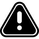 exclamation mark, risk, Caution, Attention, dangerous, warning, shapes Black icon