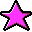 Favourite, star, bookmark, pink Black icon