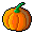 plain, pumpkin Black icon