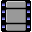 video, film, movie DarkGray icon