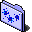 Blue, splat, Folder Icon