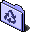 Folder, recycle Lavender icon