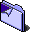 Folder, peel, purple Icon