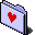 Folder, valentine Lavender icon