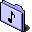 music, Folder Lavender icon
