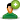 male, user, Add, green Black icon