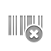 Barcode, Close DarkGray icon