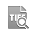 Tiff, zoom, Format, File Gray icon