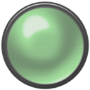 button, green, off DarkSeaGreen icon