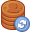 check out, Cash, Credit card, Currency, Money, share, pay, copper, stack, coin, payment Icon