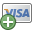 plus, check out, Credit card, payment, Add, pay, card, visa Gray icon
