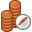Stacks, coin, writing, Currency, payment, Money, Edit, check out, Cash, Credit card, pay, write, copper Icon