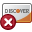 Discover, card, Del, check out, Credit card, pay, payment, delete, remove Brown icon