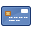 Front, Credit card, check out, pay, card, payment Icon
