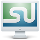 Display, monitor, Computer, Social, screen, Stumbleupon Gainsboro icon