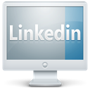 screen, Display, Linkedin, Computer, Social, monitor Gainsboro icon