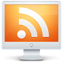 subscribe, monitor, feed, screen, Social, Display, Computer, Rss Gainsboro icon