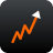 Stocks, graph, chart, stat DarkSlateGray icon