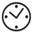 Alarm, history, alarm clock, Clock, time Black icon