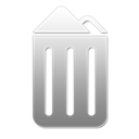 recycle bin, Trash, Full Black icon