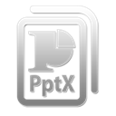 Pptx Black icon