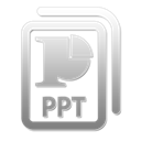 ppt, powerpoint Black icon