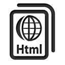 html Black icon