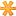 Asterisk, Orange Icon