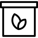 food, plan, Box, Leeves, Boxes, nutrition Black icon
