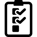 check mark, Check box, checking, interface, Checked, Clipboard Black icon