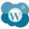 weather, Wordpress, Cloud, climate DarkCyan icon