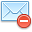 Message, mail, delete, Del, envelop, remove, Email, Letter LightCyan icon