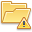 Folder, Alert, exclamation, Error, warning, wrong Khaki icon
