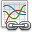 Link, curve, chart, graph Gainsboro icon
