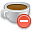 Coffee, cup, food, mocca, delete, remove, Del Black icon