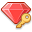 Key, password, ruby Tomato icon