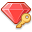 Key, password, ruby Icon