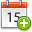 Add, Calendar, plus, date, Schedule OrangeRed icon
