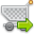 Arrow, E commerce, shopping cart, shopping, commerce, Cart, buy DarkGray icon