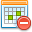 Del, Calendar, delete, Schedule, date, remove LightCyan icon