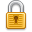Lock, locked, security DarkGoldenrod icon