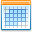 view, date, Calendar, Schedule, Month PaleTurquoise icon