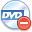 Dvd, disc, Del, remove, delete Black icon