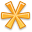 Orange, Asterisk Icon