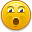 Emotion, Emoticon, suprised Orange icon