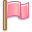 flag, pink Black icon